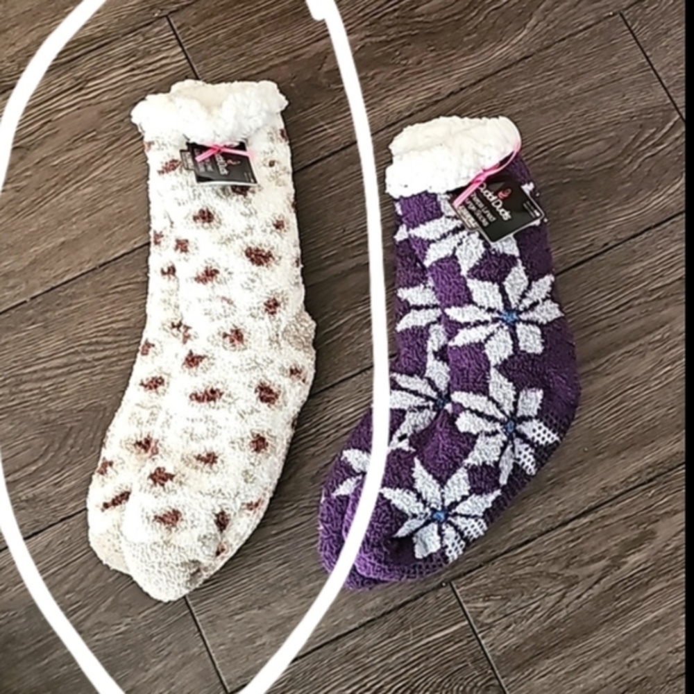 Cuddli Dud Socks! 🧦 Softest socks ever!! 1 Pair Left!! Brown/White